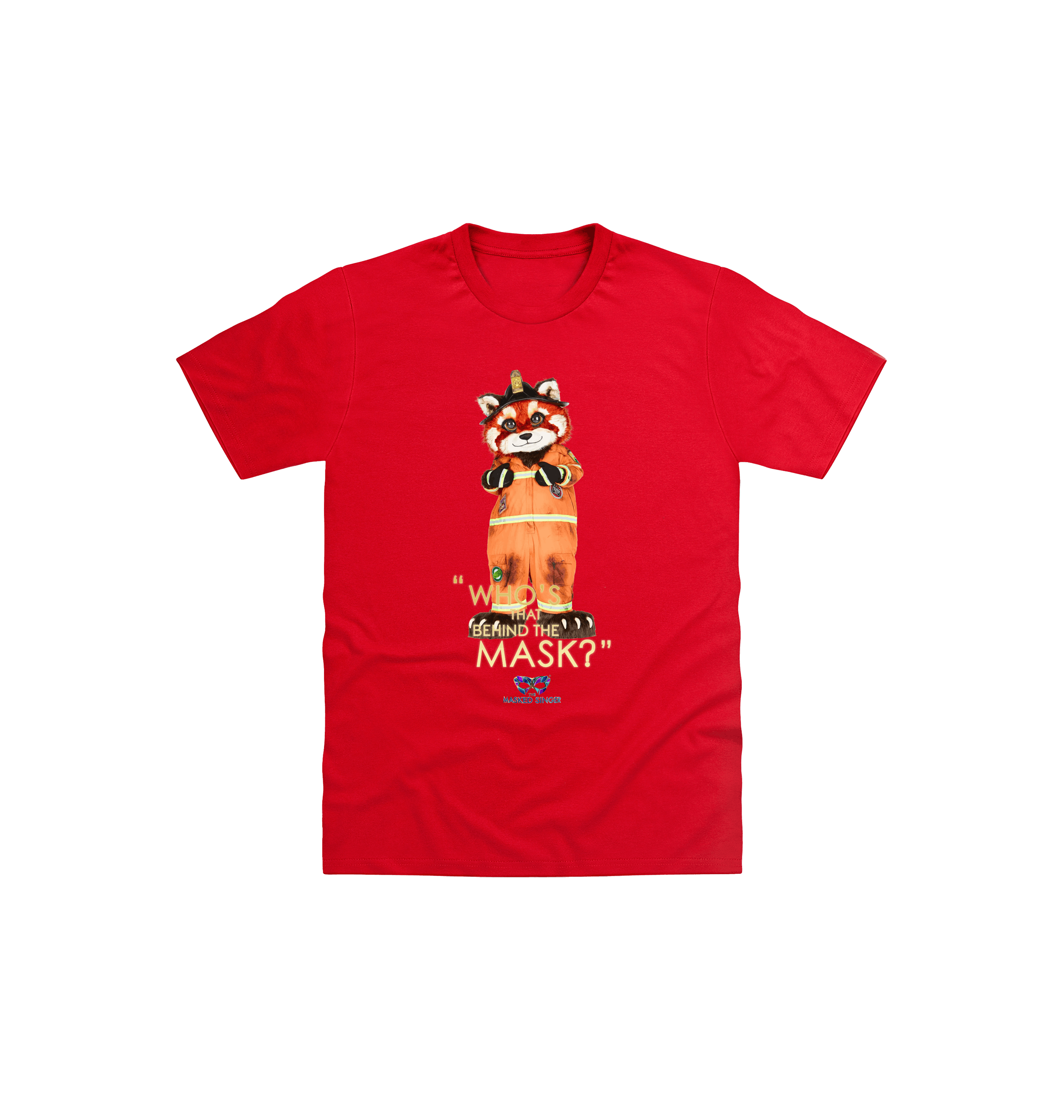 Red Printed Kids T-Shirt Front